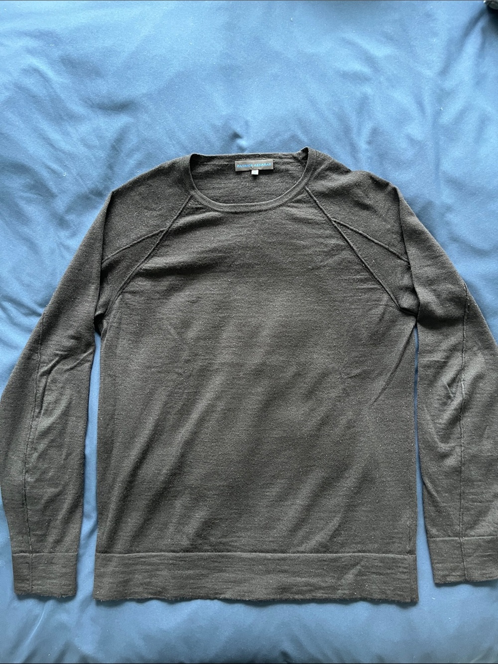 Patrick Assaraf Cashmere/Merino Wool Crewneck Sweater
